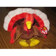 Ty TY Beanie Babies Gobbles the Turkey RARE misprint swing tag & tush tag with PVC