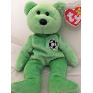 Ty TY BEANIE Baby "Kicks the Bear" Very Rare with tag errors (NEW!!)