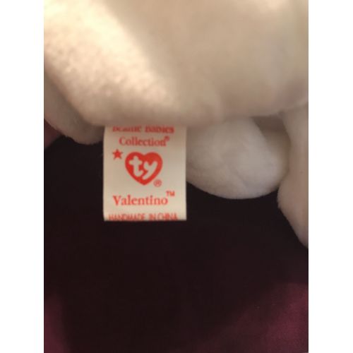  Ty Valentino Beanie Baby with Misspelled Origiinal