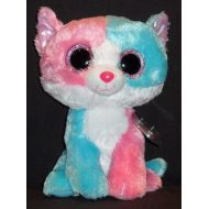 Ty TY BEANIE BOOS - FIONA the CAT (JUSTICE STORE) - 9" BUDDY SIZE - MINT TAG - NEW