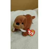 Ty Beanie Baby TUSK the Walrus #4076 PVC 1995, SUFRACE Error RetiredNew