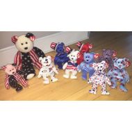 Toys & Hobbies 10 Ty Beanie Babybuddy Patriotic America Bears *Glory *Spangle