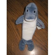 Ty TY Beanie Babies Echo the Dolphin RARE misprint swing tag & tush tag with PVC