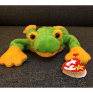 Ty TY- Beanie Baby- Smoochy- The Green Frog- 1997