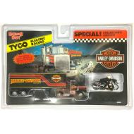 Tyco 1993 TYCO Slot Car HARLEY DAVIDSON MOTORCYCLE Tractor Trailer 9090 RareNIGHTcard