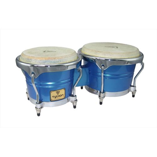  Tycoon Percussion 7 Inch & 8 12 Inch Concerto Series Bongos, Green Spectrum Finish