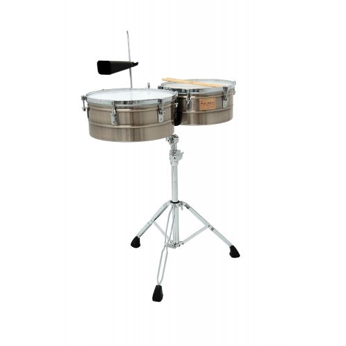  Tycoon Percussion 14 Inch & 15 Inch Brushed Chrome Shell Timbales