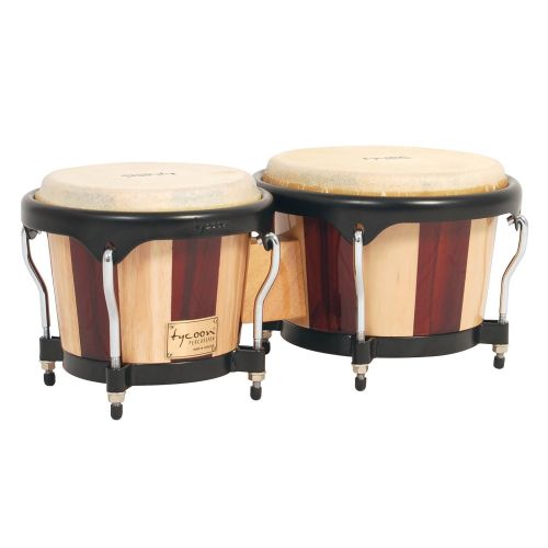  Tycoon Percussion 7 Inch & 8 12 Inch Artist Series Bongos - Retro Finish