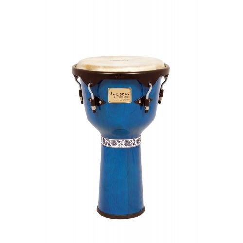  Tycoon Percussion 12 Inch Artist Series Djembe - Blue Finish