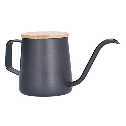  Tyenaza Gooseneck Kettle Teapot, Stainless Steel Teapot, Pour Over Coffee stovetop Gooseneck Kettle Teapot with Wood Lid for Pour Over Coffee & Tea