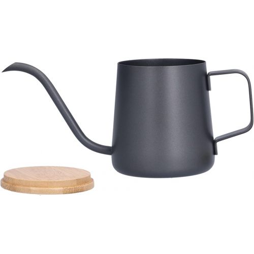  Tyenaza Gooseneck Kettle Teapot, Stainless Steel Teapot, Pour Over Coffee stovetop Gooseneck Kettle Teapot with Wood Lid for Pour Over Coffee & Tea