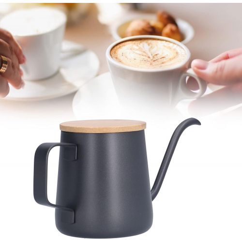  Tyenaza Gooseneck Kettle Teapot, Stainless Steel Teapot, Pour Over Coffee stovetop Gooseneck Kettle Teapot with Wood Lid for Pour Over Coffee & Tea