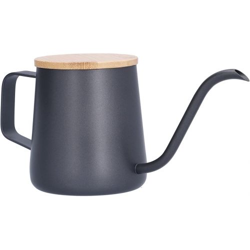  Tyenaza Gooseneck Kettle Teapot, Stainless Steel Teapot, Pour Over Coffee stovetop Gooseneck Kettle Teapot with Wood Lid for Pour Over Coffee & Tea