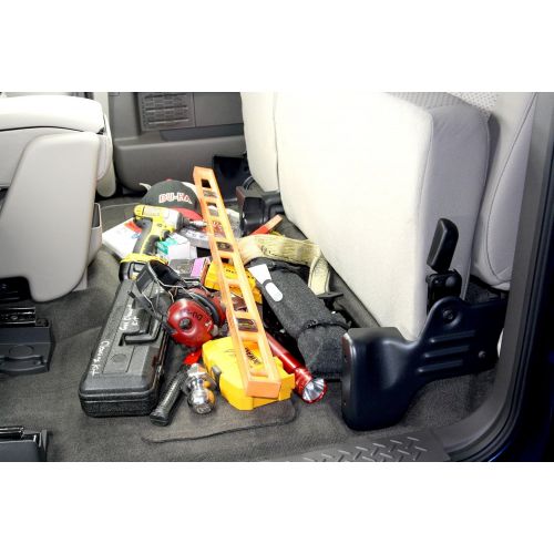  Tyger DU-HA Under Seat Storage Fits 11-14 Ford F-150 Supercab, Gray, Part #20096