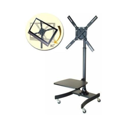  Tyke Supply Mobile TV Cart rotates for portrait or landscape