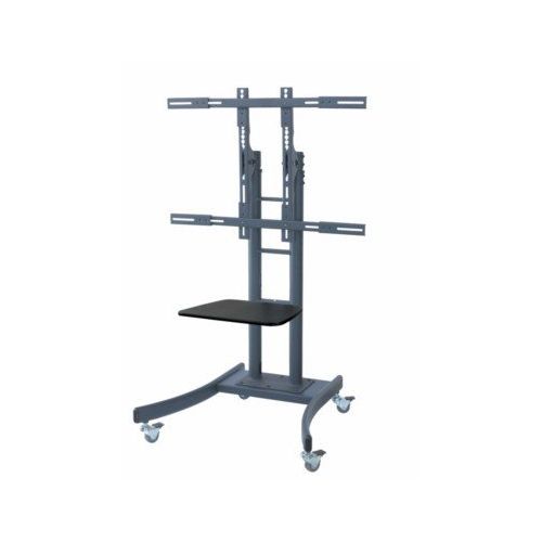  Tyke Supply Heavy Duty Commercial Mobile TV Cart with Shelf