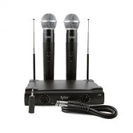 Tyler TWM301 Dual VHF Wireless Microphone System, Two (2) Microphones, Fixed Frequency