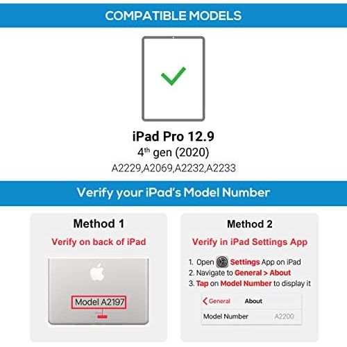  [아마존베스트]Typecase Touch iPad Pro 12.9 Keyboard Case with Touchpad (2020 4th & 2018 3rd Gen) 360° of Protection & Rotation, 7-in-1 Design, 10 Color Backlight & Magic Keyboard-Style Trackpad