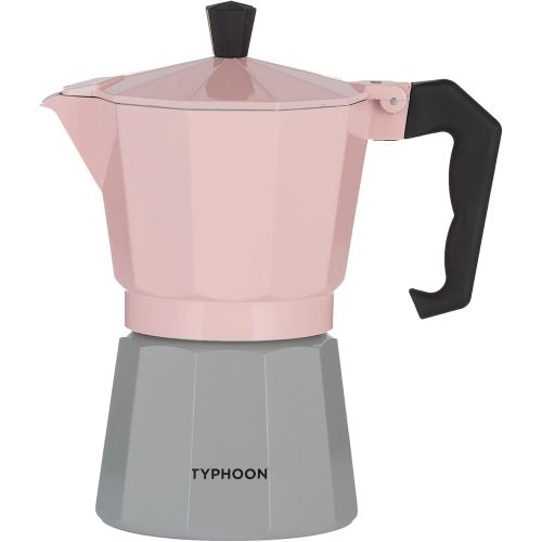  Typhoon Cafe Concept 6 Cup Espresso Maker,Pink & Grey, 1401.795