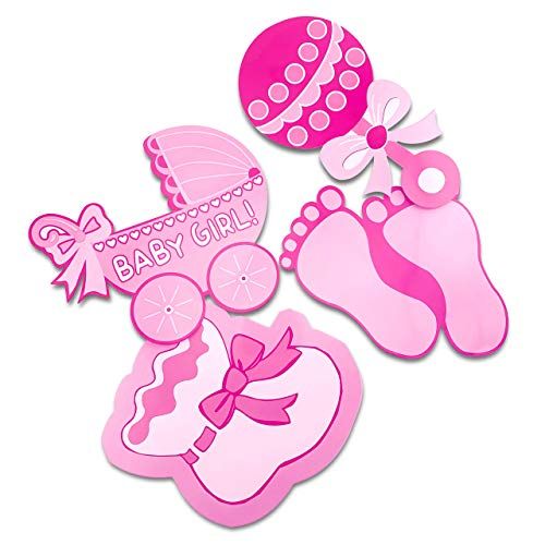  [아마존베스트]Tytroy Baby Shower Wishing Well Card Box Cute Decoration Rattle Pretty Keepsake Carriage (Pink)