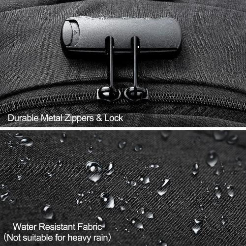  Tzowla Travel Laptop Backpack Water Resistant Anti-Theft Bag with USB Charging Port and Lock 14/15.6 Inch Computer Business Backpacks for Women Men College School Student Gift,Bookbag Cas