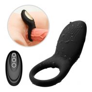 Tzteed Vibrating Male Wand Massager Rechargeable Remote Control Back Neck Shoulder Relaxation Massaging with Multiple Vibrator Men Medical Grade Silicone Vibration Toy