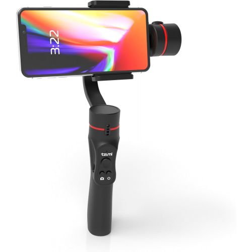  Tzumi SteadyGo Smartphone Stabilizing Gimbal ? Motorized Rechargeable 3-Axis Handheld Gimbal for Smooth, Steady Digital Photography and Advanced Video Filming Techniques, Black (56