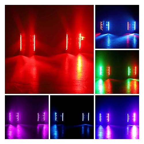  U`King Spider Moving Head DJ Lights 8x10W LED RGBW Beam DJ Lighting Sound Activated DMX-512 Control for Party Pub Festival Disco Show Wedding Stage Lighting - 4 Packs