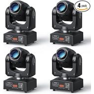 Moving Head DJ Lights, U`King 50W LED Moving Head Light with 7 Gobos 7 Colors and Open White Beam Spotlight by DMX and Sound Activated for Wedding DJ Disco Parties Live Show Church Bar (Set of 4)