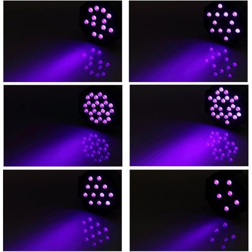  [아마존 핫딜] [아마존핫딜]Black Lights, U`King 72W 36LED UV Blacklight with Glow in The Dark Party Supplies by DMX and Remote Control for Stage Lighting