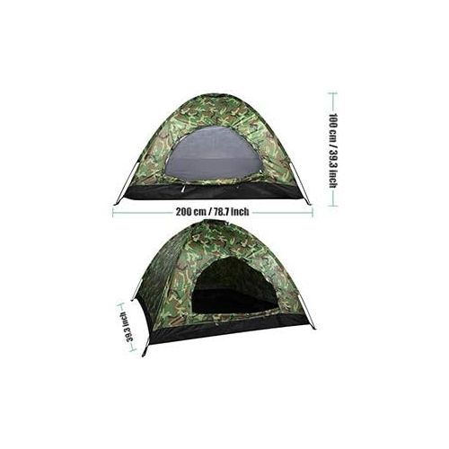  U`King Waterproof Camping Tent with Carry Bag Instant Setup One Person Lightweight Camouflage Tents for Camping Outdoor Hiking Backpacking Picnic