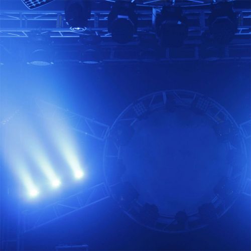  U`King Moving Head Lights 7LED x 10W RGBW 4 Colors with DMX Control and 5 Modes for DJ Disco KTV Stage Lighting - 4 Pack