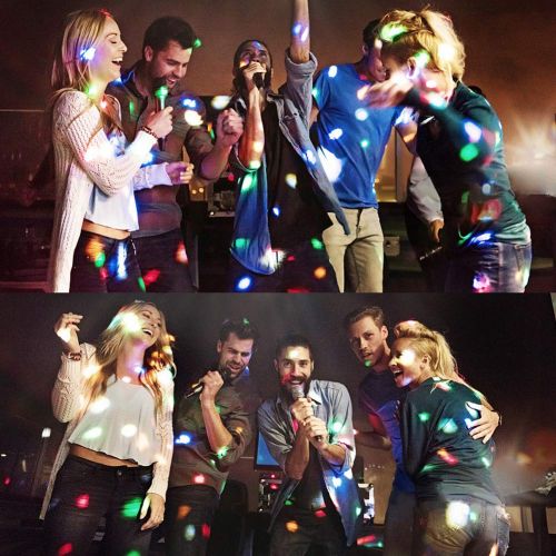  U`King Disco Lights RGBW Pattern Stage Light Led Colored Light Beamlight Auto and Voice-activated DMX Music Light DJ Lighting The Best Led Party Lights