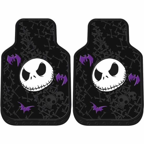  Nightmare Before Christmas Two Rubber Front Floor Mats NBC Bones UAA Runner Mat