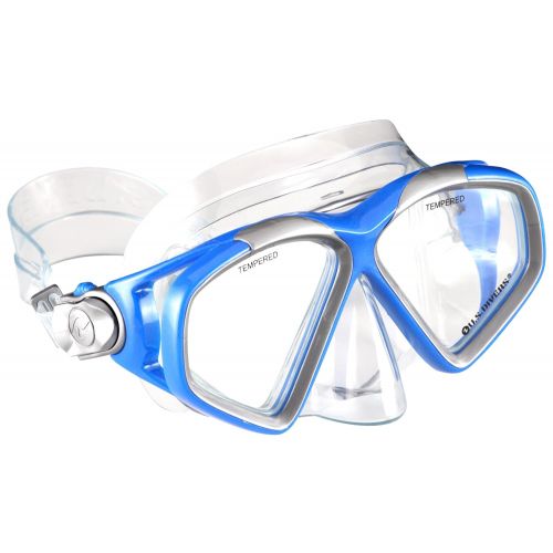  U.S. Divers Cozumel Snorkeling Set. Adult Snorkel Mask, Snorkel, Fins, and Travel Bag