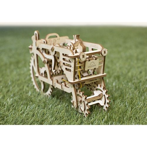  HQ Kites and Designs UGEARS Tractor Mechanical 3D Puzzle Wooden Construction Set Eco Friendly DIY Craft Kit