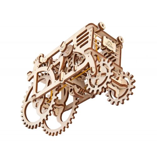  HQ Kites and Designs UGEARS Tractor Mechanical 3D Puzzle Wooden Construction Set Eco Friendly DIY Craft Kit