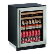 U-Line 1000 Series 1224BEV - 24 Inch Stainless Steel Beverage Center