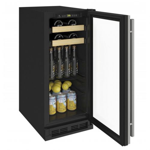  U-Line 15-inch Reversible Hinge Integrated 115v Beverage Center with Framed Door by U-Line