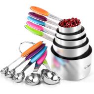 [아마존 핫딜]  [아마존핫딜]U-Taste 10 Piece Measuring Cups and Spoons Set in 18/8 Stainless Steel