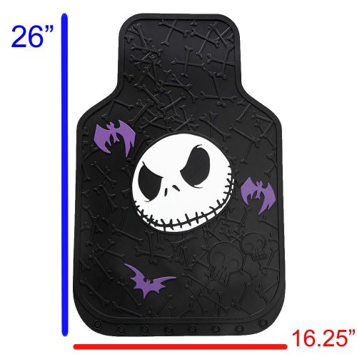  U.A.A. INC. 3pcs Nightmare Before Christmas Car Truck Front Floor Mats Steering Wheel Cover