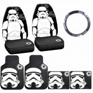 U.A.A. INC. 7pc Star Wars Stormtrooper Car Truck Seat Covers Floor Mats Steering Wheel Cover