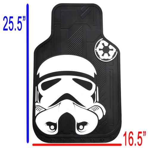  U.A.A. INC. 7pc Star Wars Stormtrooper Car Truck Seat Covers Floor Mats Steering Wheel Cover