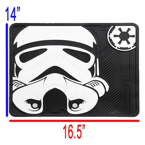  U.A.A. INC. 7pc Star Wars Stormtrooper Car Truck Seat Covers Floor Mats Steering Wheel Cover