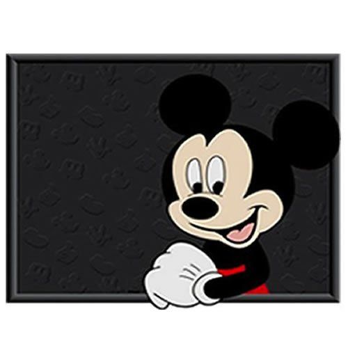  U.A.A. INC. 2pcs Mickey Mouse Face Rear Rubber Floor Mats Set