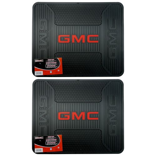  U.A.A. INC. GMC Logo Elite Series Front & Rear Car Truck SUV Seat Rubber Floor Mats