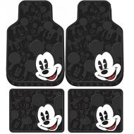 U.A.A. INC. 4pcs Mickey Mouse Expressions Front Rear Rubber Floor Mats Set