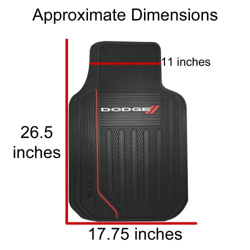  U.A.A. INC. Dodge Ram Elite Series Front & Rear Car Truck SUV Seat Rubber Floor Mats