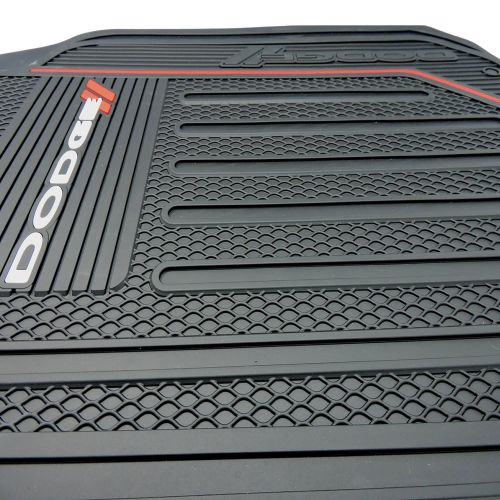  U.A.A. INC. Dodge Ram Elite Series Front & Rear Car Truck SUV Seat Rubber Floor Mats