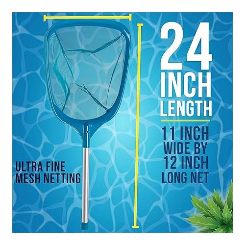  U.S. Pool Supply Professional Spa, Hot Tub, Pool Hand Leaf Skimmer Net with 12